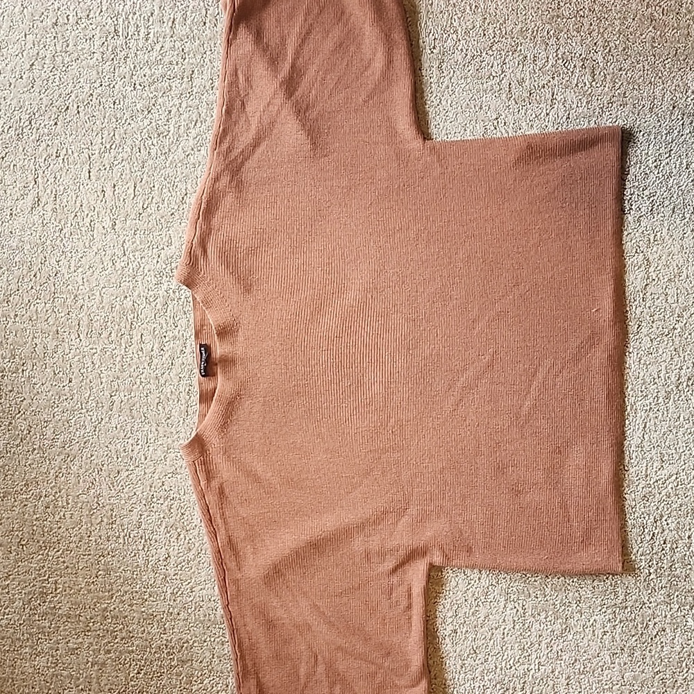 Eileen Fisher Peachy Mauve Kimono Sleeve Sweater